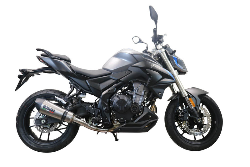 GPR Exhaust System Voge Valico 500 2021-2022, GP Evo4 Titanium, Slip-on Exhaust Including Removable DB Killer and Link Pipe
