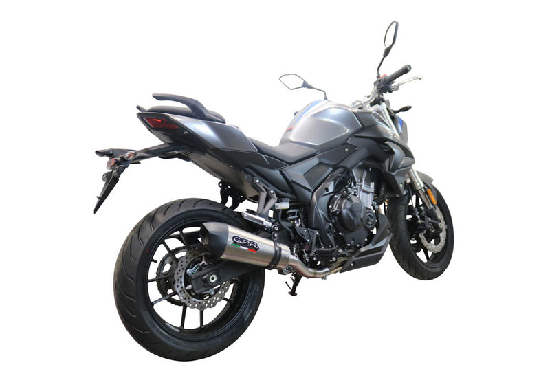 GPR Exhaust System Voge Valico 500 2021-2022, GP Evo4 Titanium, Slip-on Exhaust Including Removable DB Killer and Link Pipe