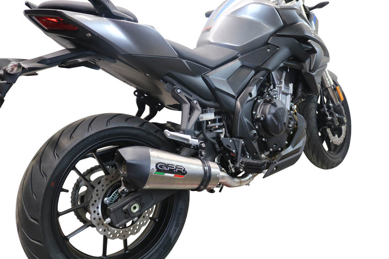 GPR Exhaust System Voge Brivido 500 R 2021-2022, GP Evo4 Titanium, Slip-on Exhaust Including Removable DB Killer and Link Pipe