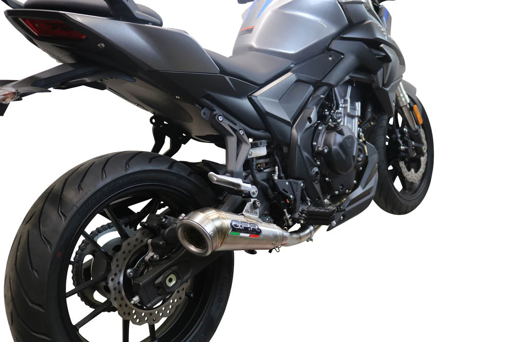 GPR Exhaust System Voge Brivido 500 R 2021-2022, Powercone Evo, Slip-on Exhaust Including Removable DB Killer and Link Pipe