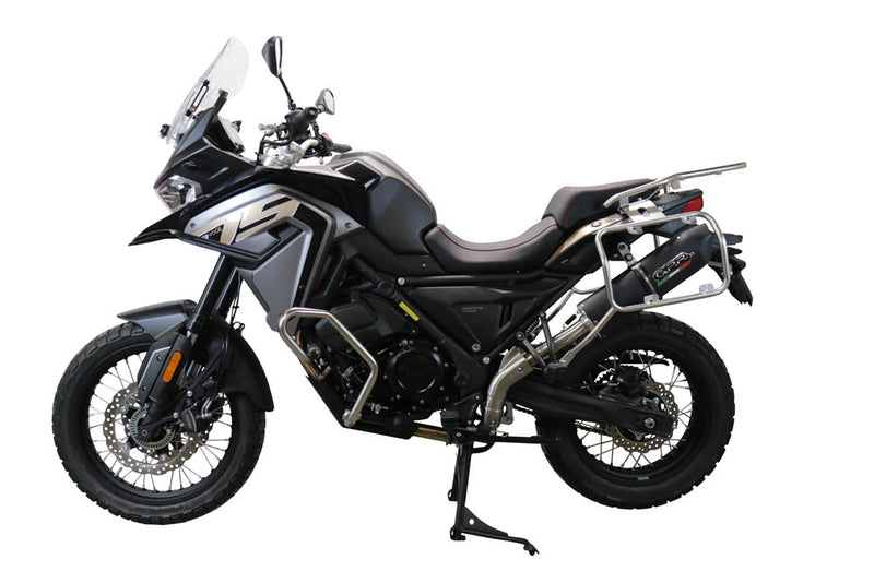 GPR Exhaust System Voge Valico 650 Dsx 2021-2022, Furore Evo4 Nero, Slip-on Exhaust Including Link Pipe and Removable DB Killer