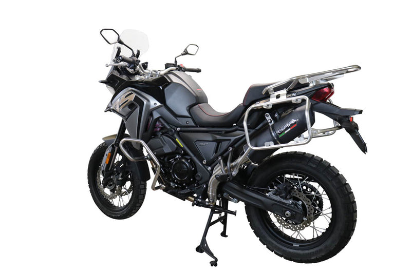GPR Exhaust System Voge Valico 650 Dsx 2021-2022, Furore Evo4 Nero, Slip-on Exhaust Including Link Pipe and Removable DB Killer