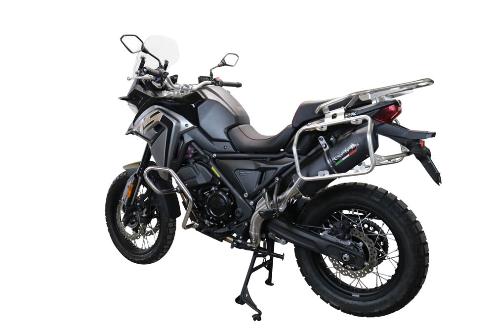 GPR Exhaust System Voge Valico 650 Dsx 2021-2022, Furore Evo4 Nero, Slip-on Exhaust Including Link Pipe and Removable DB Killer