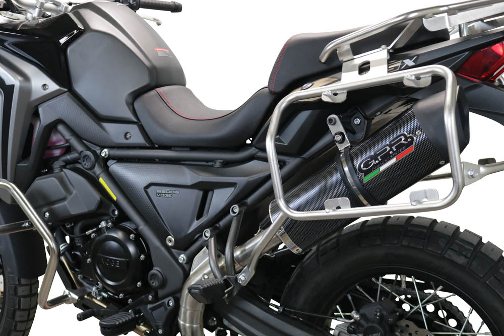 GPR Exhaust System Voge Valico 650 Dsx 2021-2022, Furore Evo4 Poppy, Slip-on Exhaust Including Link Pipe and Removable DB Killer