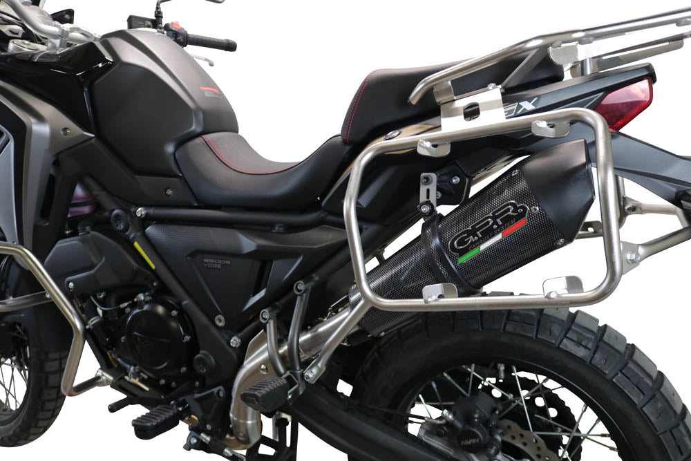 GPR Exhaust System Voge Valico 650 Dsx 2021-2022, Gpe Ann. Poppy, Slip-on Exhaust Including Link Pipe and Removable DB Killer