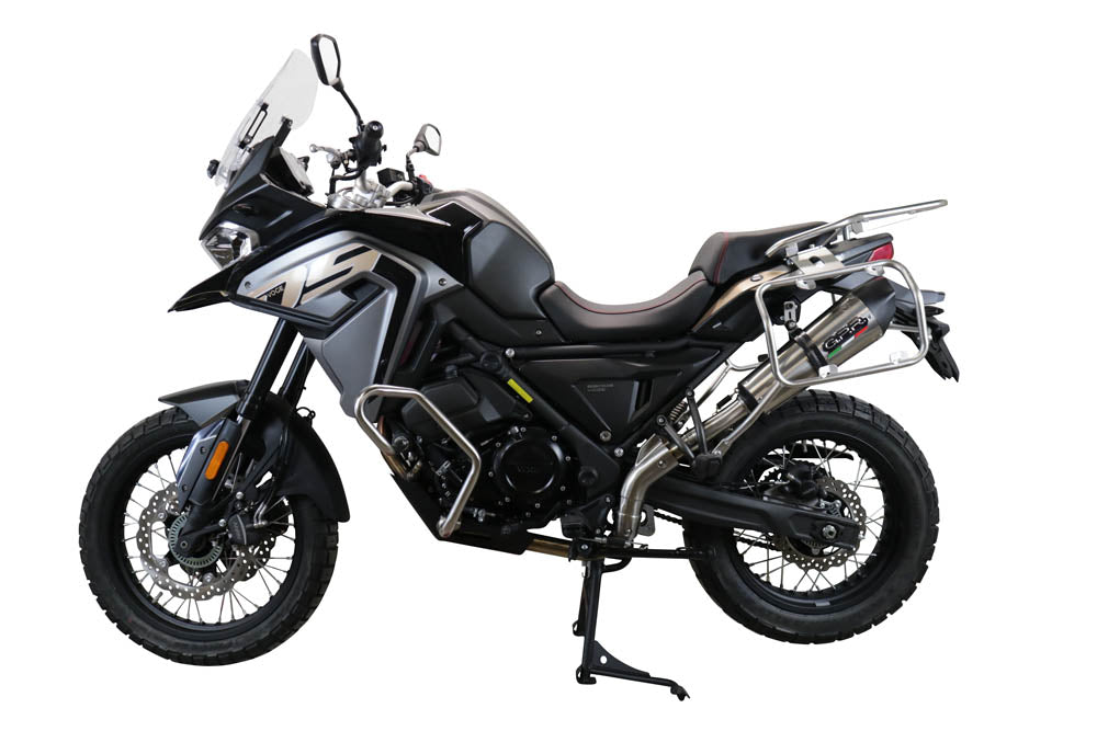 GPR Exhaust System Voge Valico 650 Dsx 2021-2022, Gpe Ann. titanium, Slip-on Exhaust Including Link Pipe and Removable DB Killer