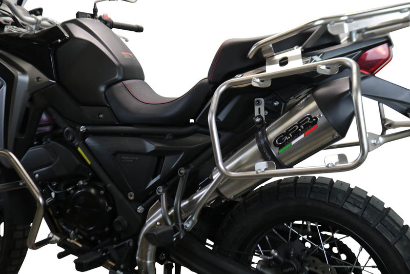 GPR Exhaust System Voge Valico 650 Dsx 2021-2022, Gpe Ann. titanium, Slip-on Exhaust Including Link Pipe and Removable DB Killer