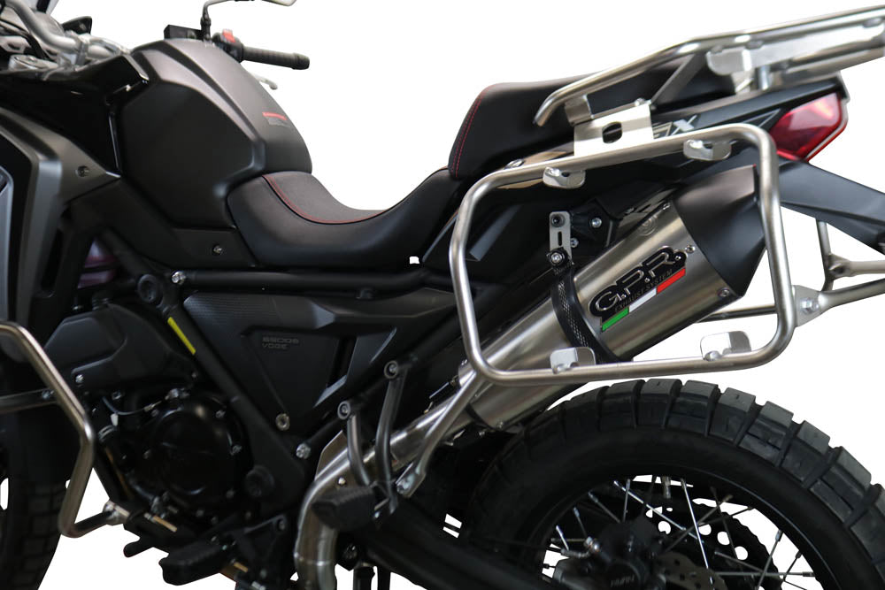 GPR Exhaust System Voge Valico 650 Dsx 2021-2022, Gpe Ann. titanium, Slip-on Exhaust Including Link Pipe and Removable DB Killer