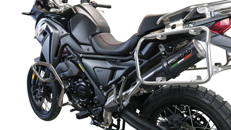 GPR Exhaust System Voge Valico 650 Dsx 2021-2022, M3 Poppy, Slip-on Exhaust Including Link Pipe and Removable DB Killer