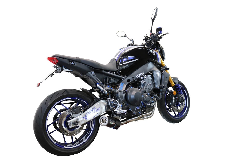 GPR Exhaust System Yamaha XSR900 2021-2023, M3 Black Titanium, Full System Exhaust, Including Removable DB Killer