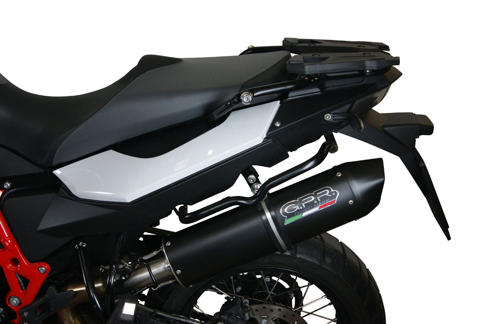 GPR Exhaust for Bmw F800GS 2016-2018, Furore Evo4 Nero, Slip-on Exhaust Including Removable DB Killer and Link Pipe