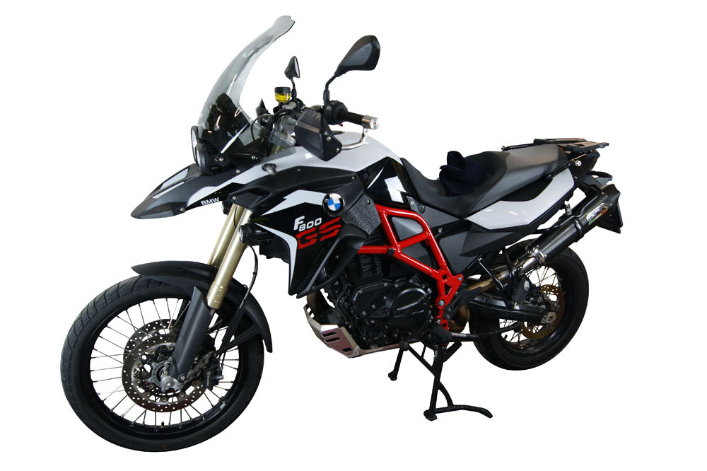 GPR Exhaust for Bmw F800GS 2016-2018, GP Evo4 Black Titanium, Slip-on Exhaust Including Removable DB Killer and Link Pipe