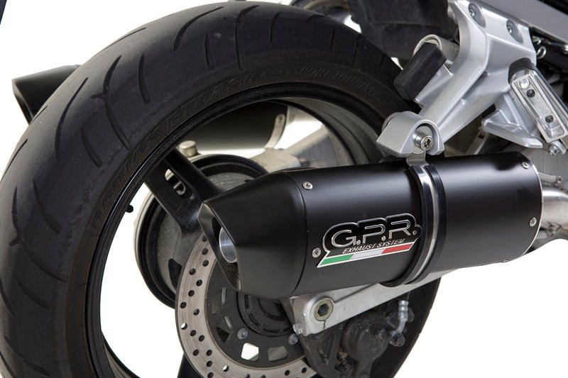 GPR Exhaust System Yamaha FJR 1300 2006-2016, Furore Nero, Dual slip-on Including Removable DB Killers and Link Pipes