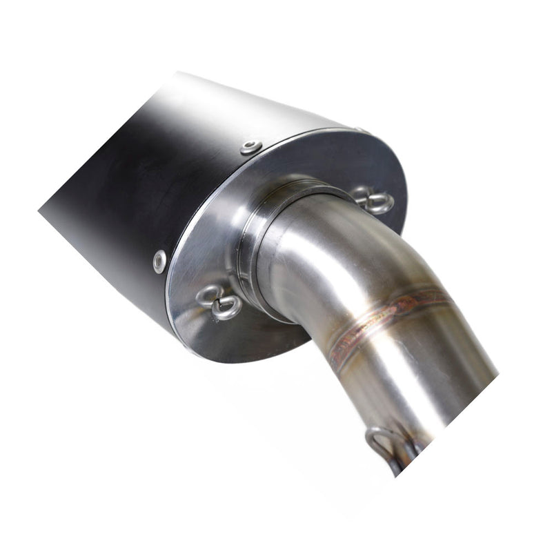 GPR Exhaust System Kymco Quannon 125 2007-2016, Furore Nero, Slip-on Exhaust Including Removable DB Killer and Link Pipe