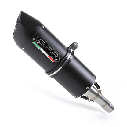 GPR Exhaust System Husqvarna Te - Sm 610 2000-2004, Furore Nero, Slip-on Exhaust Including Removable DB Killer and Link Pipe