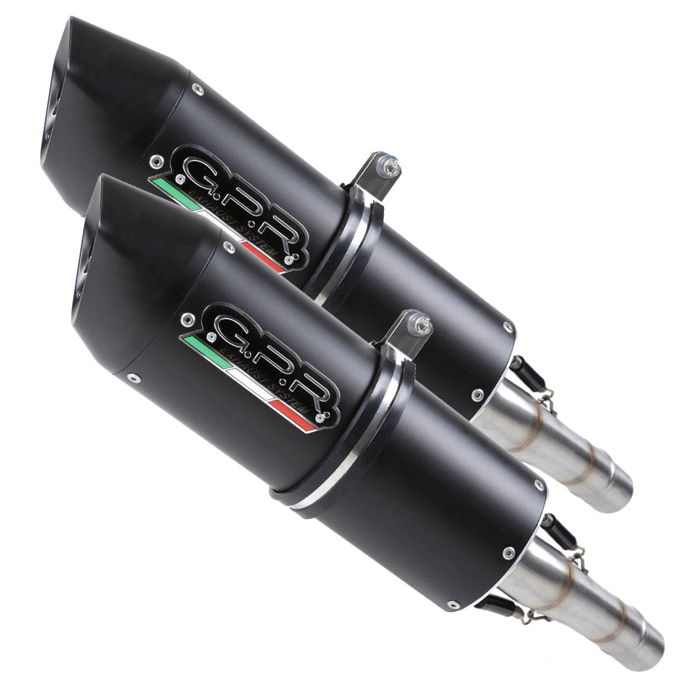 GPR Exhaust System Ducati Monster 800 2003-2005, Furore Nero, Dual slip-on Including Removable DB Killers and Link Pipes