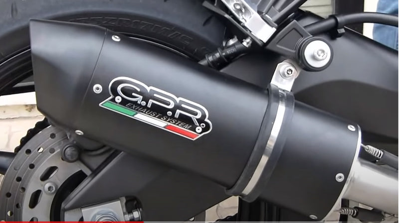 GPR Exhaust System Yamaha Fz 8 2010-2016, Furore Nero, Slip-on Exhaust Including Removable DB Killer and Link Pipe