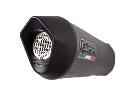GPR Exhaust for Aprilia Rx 125 2018-2020, Furore Evo4 Poppy, Slip-on Exhaust Including Removable DB Killer and Link Pipe