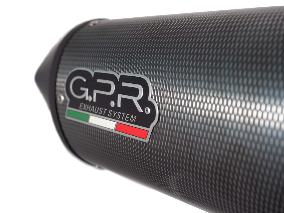 GPR Exhaust System Triumph Tiger 800 - Xr - Xc - Xrx - Xcx - Xrt - Xca 2011-2016, Furore Poppy, Slip-on Exhaust Including Removable DB Killer and Link Pipe