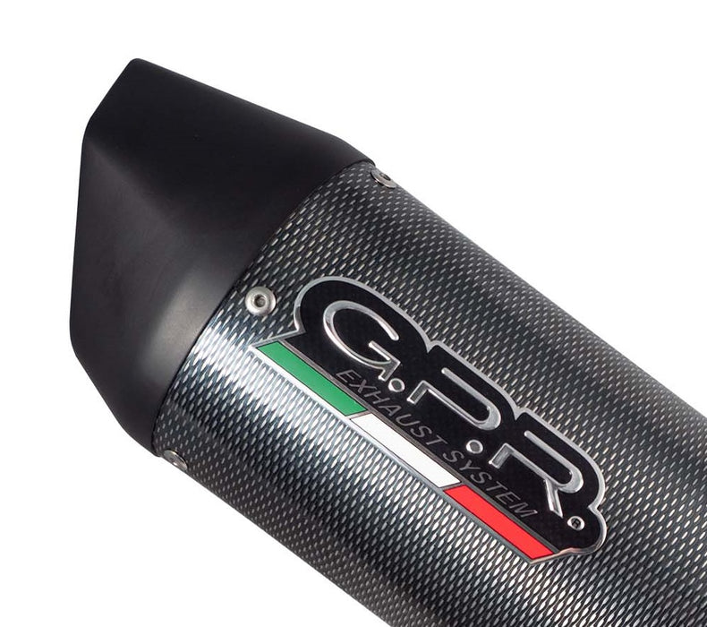 GPR Exhaust System Ducati Hypermotard 821 2013-2016, Furore Poppy, Slip-on Exhaust Including Link Pipe