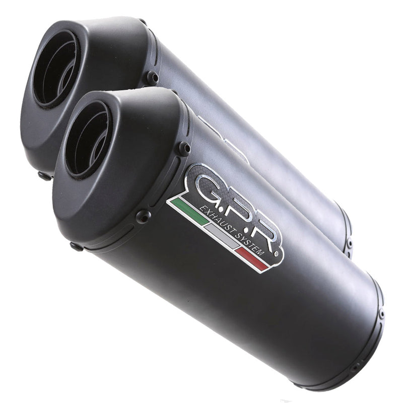 GPR Exhaust System Yamaha Bt Bulldog 1100 2002-2007, Ghisa , Dual slip-on Including Removable DB Killers and Link Pipes