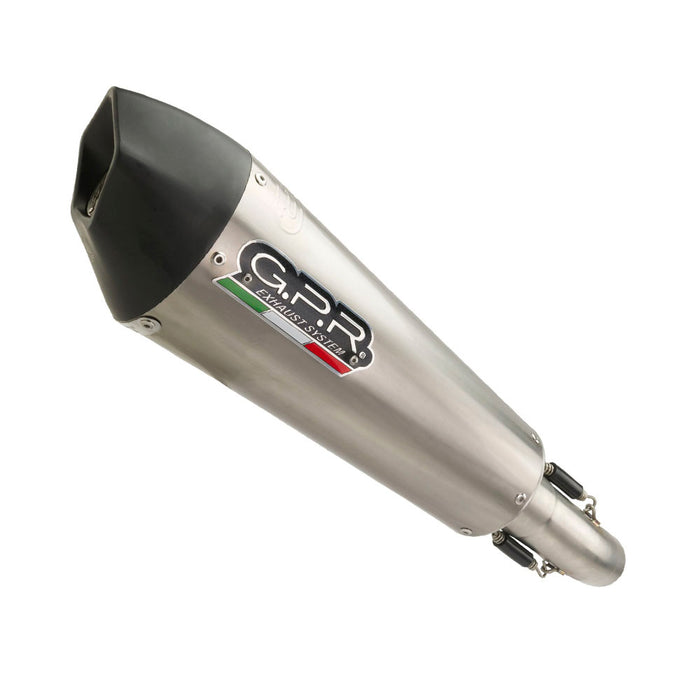 GPR Exhaust System Moto Morini X-CAPE 650 2021-2023, Gpe Ann. titanium, Mid-Full System Exhaust Including Removable DB Killer