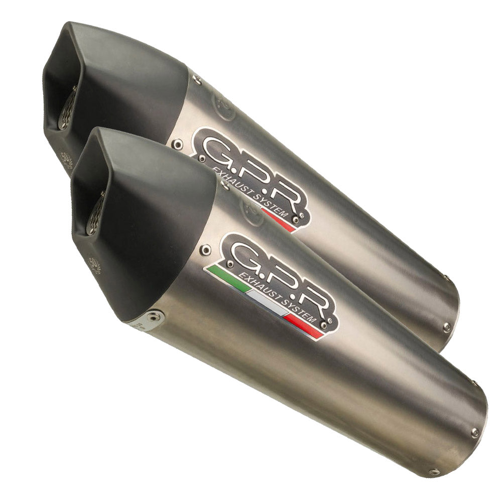 GPR Exhaust for Bmw K1600GT 2017-2021, GP Evo4 Titanium, Dual slip-on Including Removable DB Killers and Link Pipes