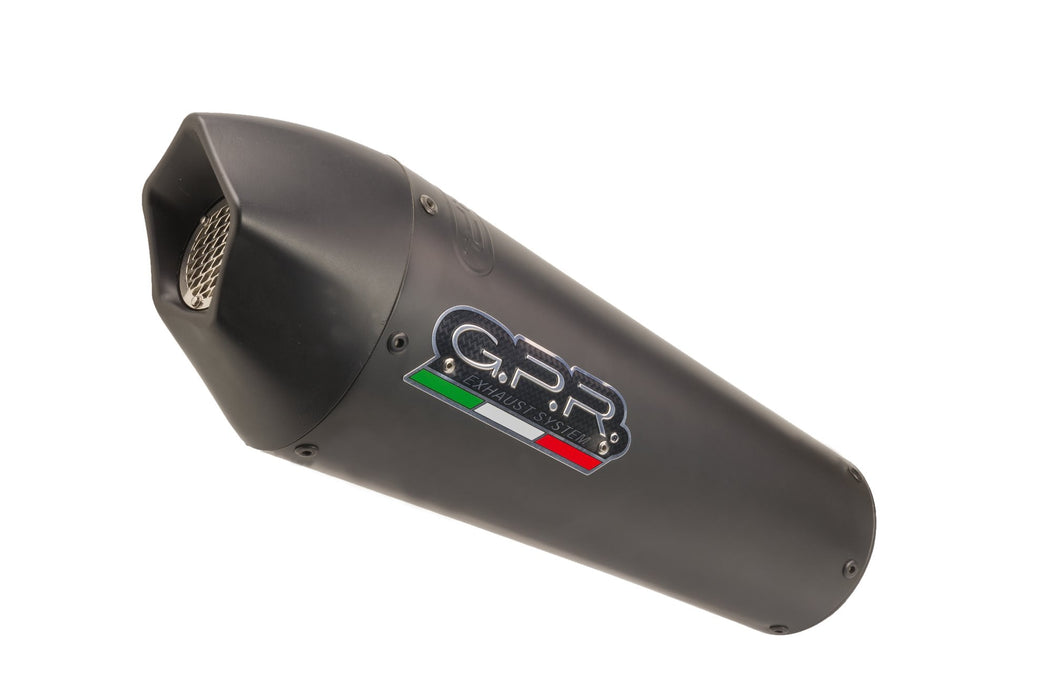 GPR Exhaust System Cf Moto 400 NK 2021-2023, Gpe Ann. Black titanium, Slip-on Exhaust Including Link Pipe and Removable DB Killer