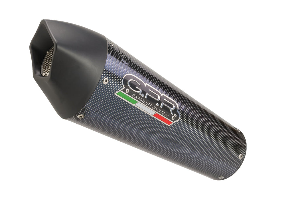 GPR Exhaust for Benelli Bn 302 S 2017-2020, GP Evo4 Poppy, Slip-on Exhaust Including Removable DB Killer and Link Pipe