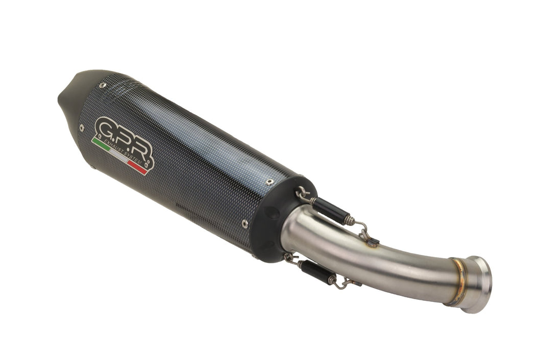 GPR Exhaust for Aprilia Tuono V4 1100 - Rr - Factory 2015-2016, Gpe Ann. Poppy, Slip-on Exhaust Including Removable DB Killer and Link Pipe