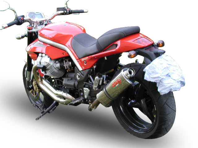 GPR Exhaust System Moto Guzzi Griso 1100 2005-2008, Trioval, Slip-on Exhaust Including Removable DB Killer and Link Pipe