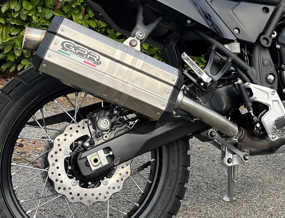 GPR Exhaust for Bmw F850GS - Adventure 2018-2020, DUNE Poppy, Slip-on Exhaust Including Removable DB Killer and Link Pipe