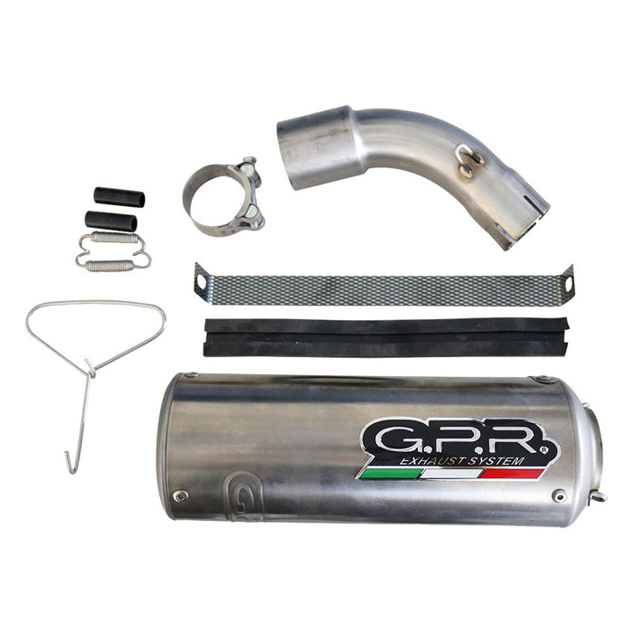 GPR Exhaust System Ktm Adventure 390 2021-2023, M3 Poppy , Slip-on Exhaust Including Removable DB Killer and Link Pipe