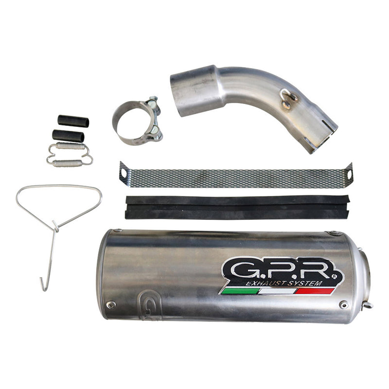 GPR Exhaust System Ktm Adventure 390 2021-2023, M3 Inox , Slip-on Exhaust Including Removable DB Killer and Link Pipe