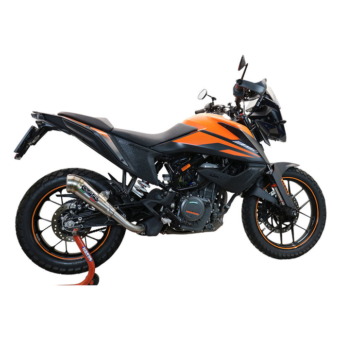 GPR Exhaust System Ktm Adventure 390 2020-2020, Powercone Evo, Slip-on Exhaust Including Removable DB Killer and Link Pipe