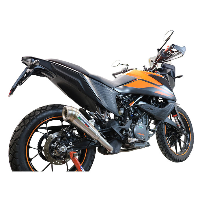 GPR Exhaust System Ktm Adventure 390 2020-2020, Powercone Evo, Slip-on Exhaust Including Removable DB Killer and Link Pipe