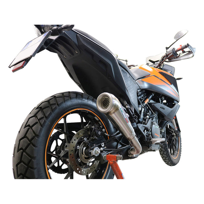 GPR Exhaust System Ktm Adventure 390 2020-2020, Powercone Evo, Slip-on Exhaust Including Removable DB Killer and Link Pipe