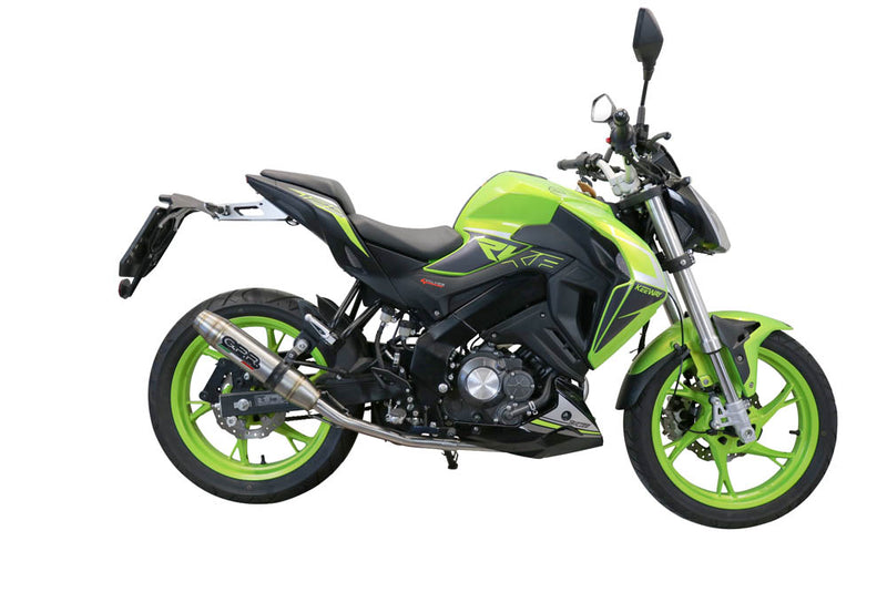 GPR Exhaust System Keeway Rkf 125 2021-2023, Deeptone Inox, Full System Exhaust, Including Removable DB Killer