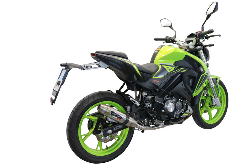 GPR Exhaust System Keeway Rkf 125 2021-2023, Deeptone Inox, Full System Exhaust, Including Removable DB Killer