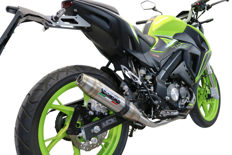 GPR Exhaust System Keeway Rkf 125 2021-2023, Deeptone Inox, Full System Exhaust, Including Removable DB Killer