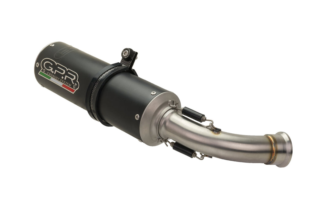 GPR Exhaust for Benelli Bn 125 2018-2020, M3 Black Titanium, Full System Exhaust, Including Removable DB Killer