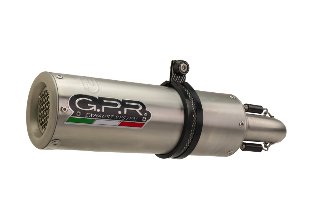 GPR Exhaust for Aprilia Shiver 750 Gt 2007-2016, M3 Inox , Dual slip-on Including Removable DB Killers and Link Pipes