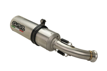 GPR Exhaust for Benelli Trk 502 2017-2020, M3 Inox , Slip-on Exhaust Including Link Pipe and Removable DB Killer
