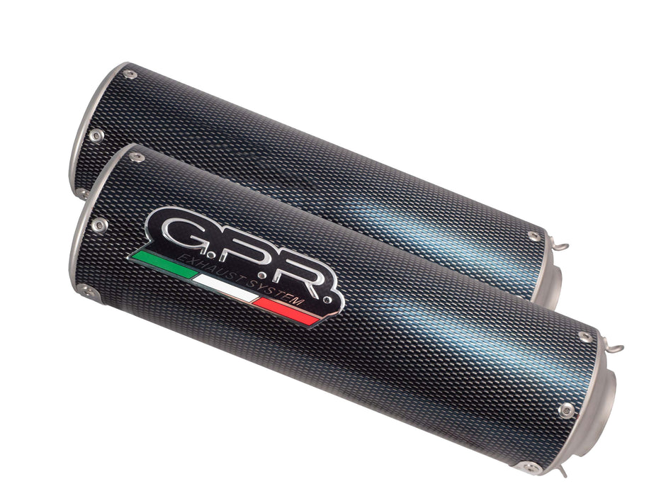 GPR Exhaust for Aprilia RSv 1000 R Factory 2006-2010, M3 Poppy , Dual slip-on Including Removable DB Killers and Link Pipes