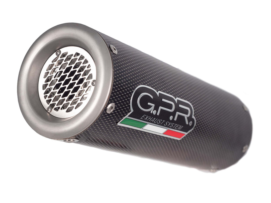 GPR Exhaust for Bmw R1200R 2015 LC 2015-2016, M3 Poppy , Slip-on Exhaust Including Removable DB Killer and Link Pipe
