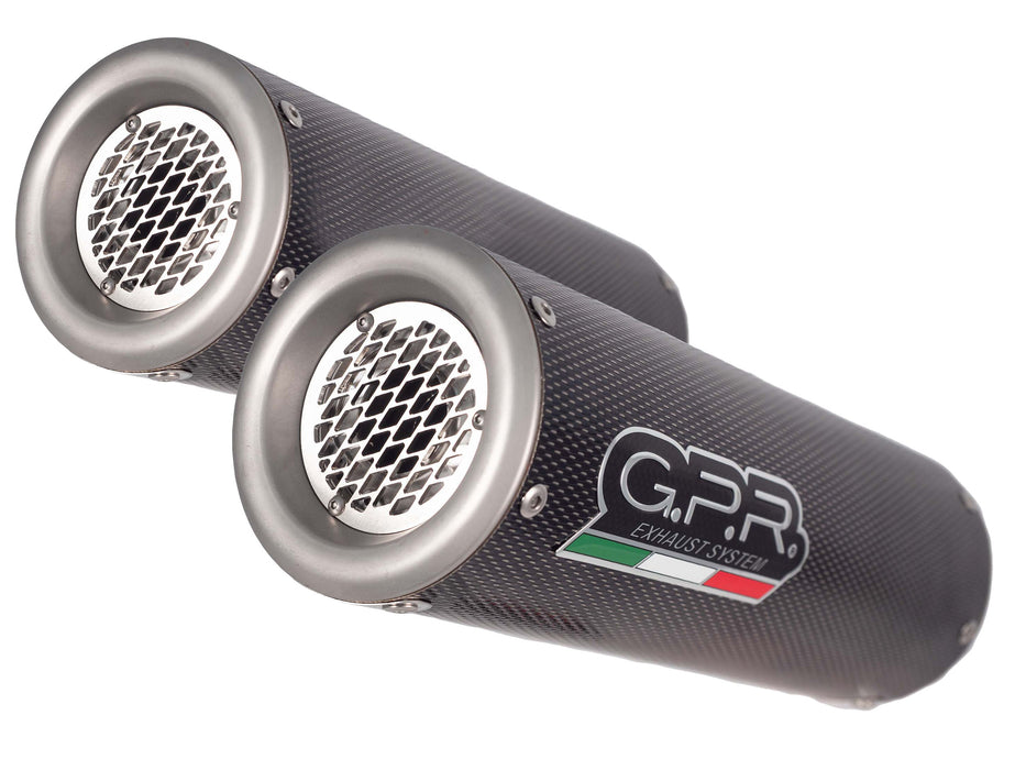 GPR Exhaust for Aprilia RSv 1000 R Factory 2004-2005, M3 Poppy , Dual slip-on Including Removable DB Killers and Link Pipes