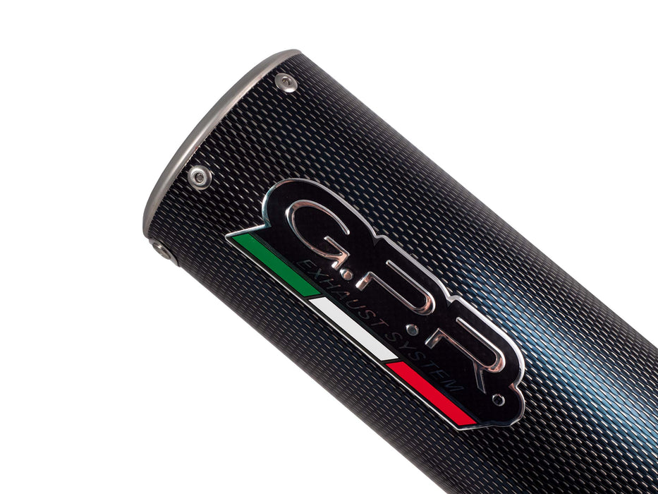 GPR Exhaust System Voge Brivido 500 R 2021-2022, M3 Poppy, Slip-on Exhaust Including Removable DB Killer and Link Pipe