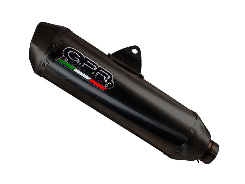 GPR Exhaust System Zontes M 125 2022-2023, Pentaroad Black, Full System Exhaust, Including Removable DB Killer