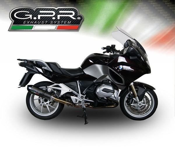 GPR Exhaust for Bmw R1200RT LC 2017-2019, GP Evo4 Poppy, Slip-on Exhaust Including Removable DB Killer and Link Pipe