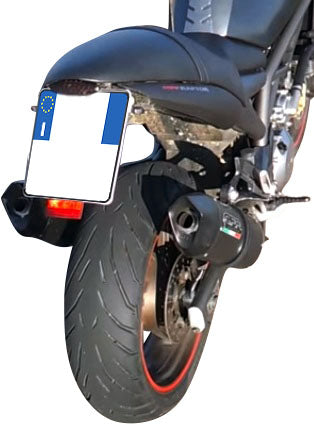 GPR Exhaust System Cagiva V-Raptor 1000 2000-2002, Furore Nero, Dual slip-on Including Removable DB Killers and Link Pipes